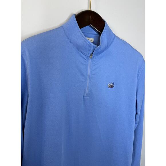 PETER MILLAR Crown Sport Men's Perth Melange Performance Golf Quarter-Zip Sz L - Picture 5 of 11